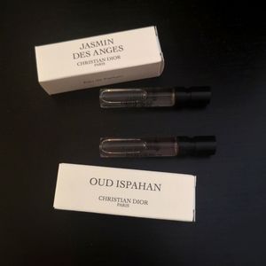 X2 Dior Oud Ispahan/Jasmin Des Anges exclusive fragrance samples